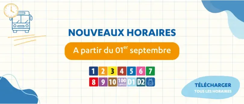 Horaires Septembre 2026