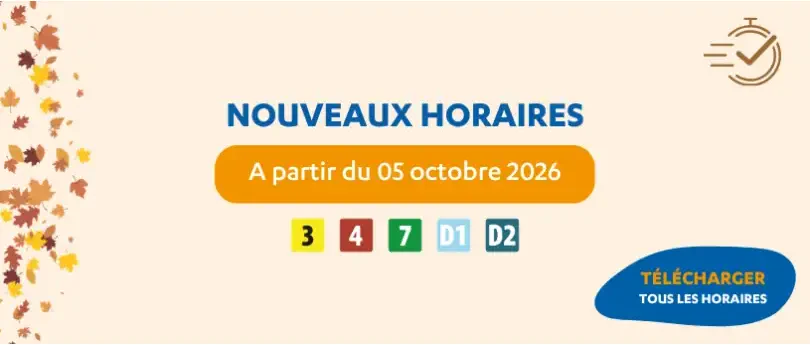 Horaires Octobre 2026