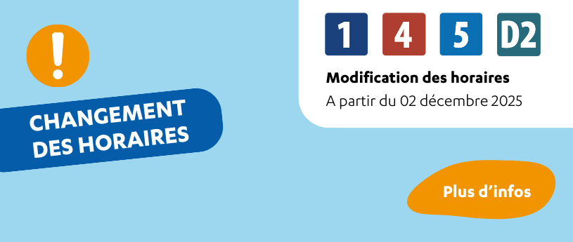 Changement d'horaires