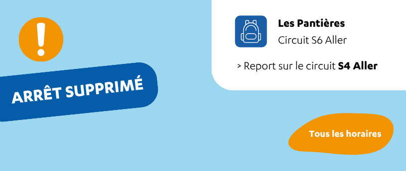 Suppression arrêt Pantières